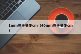 1mm等于多少cm（40mm等于多少cm）