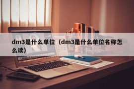 dm3是什么单位（dm3是什么单位名称怎么读）