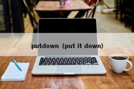 putdown（put it down）