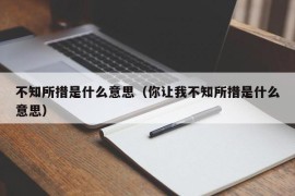 不知所措是什么意思（你让我不知所措是什么意思）